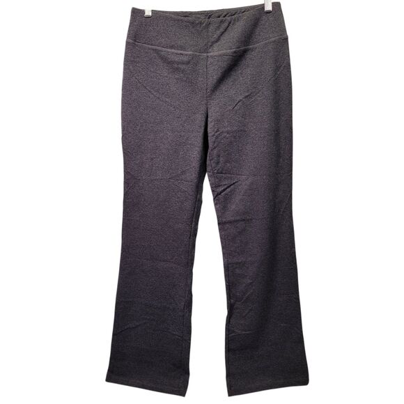 Women Bootcut Yoga High Waist Casual Pants Flare Leggings Gray Size Large - Picture 1 of 10